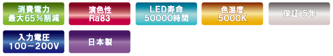 直管形LEDランプ