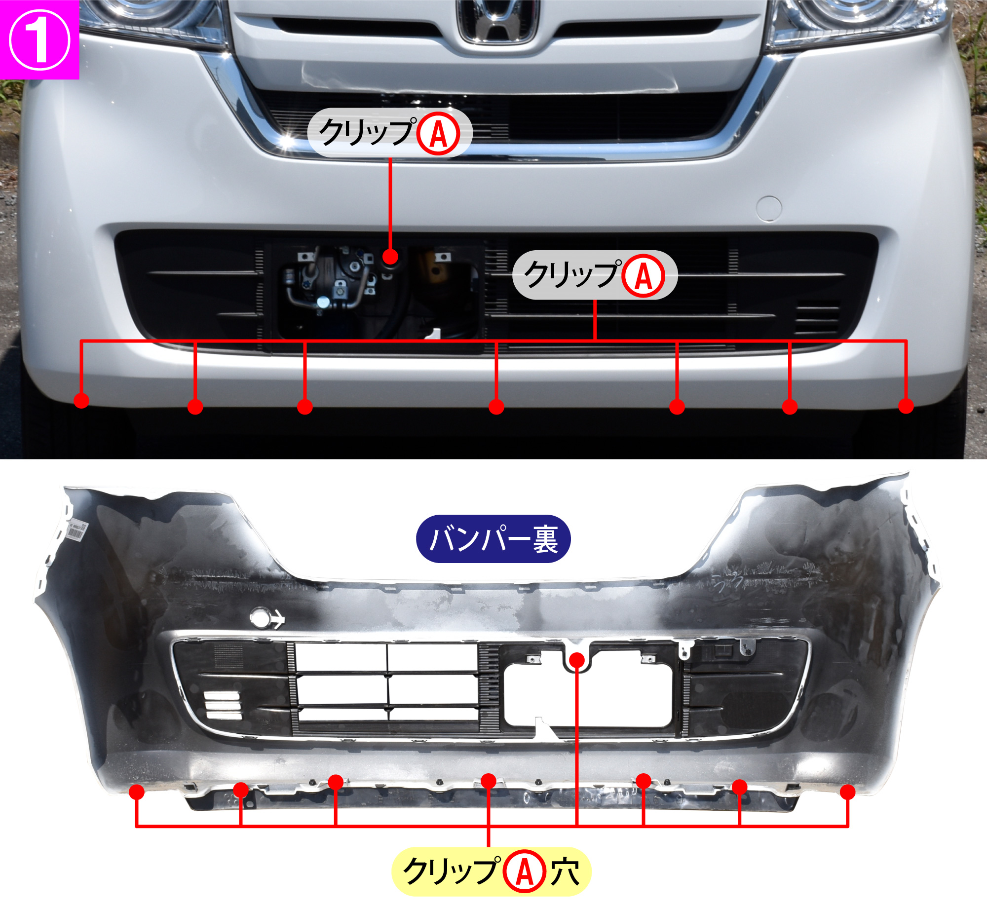 Ｎ－ＢＯＸ（ＪＦ３）のホーン交換