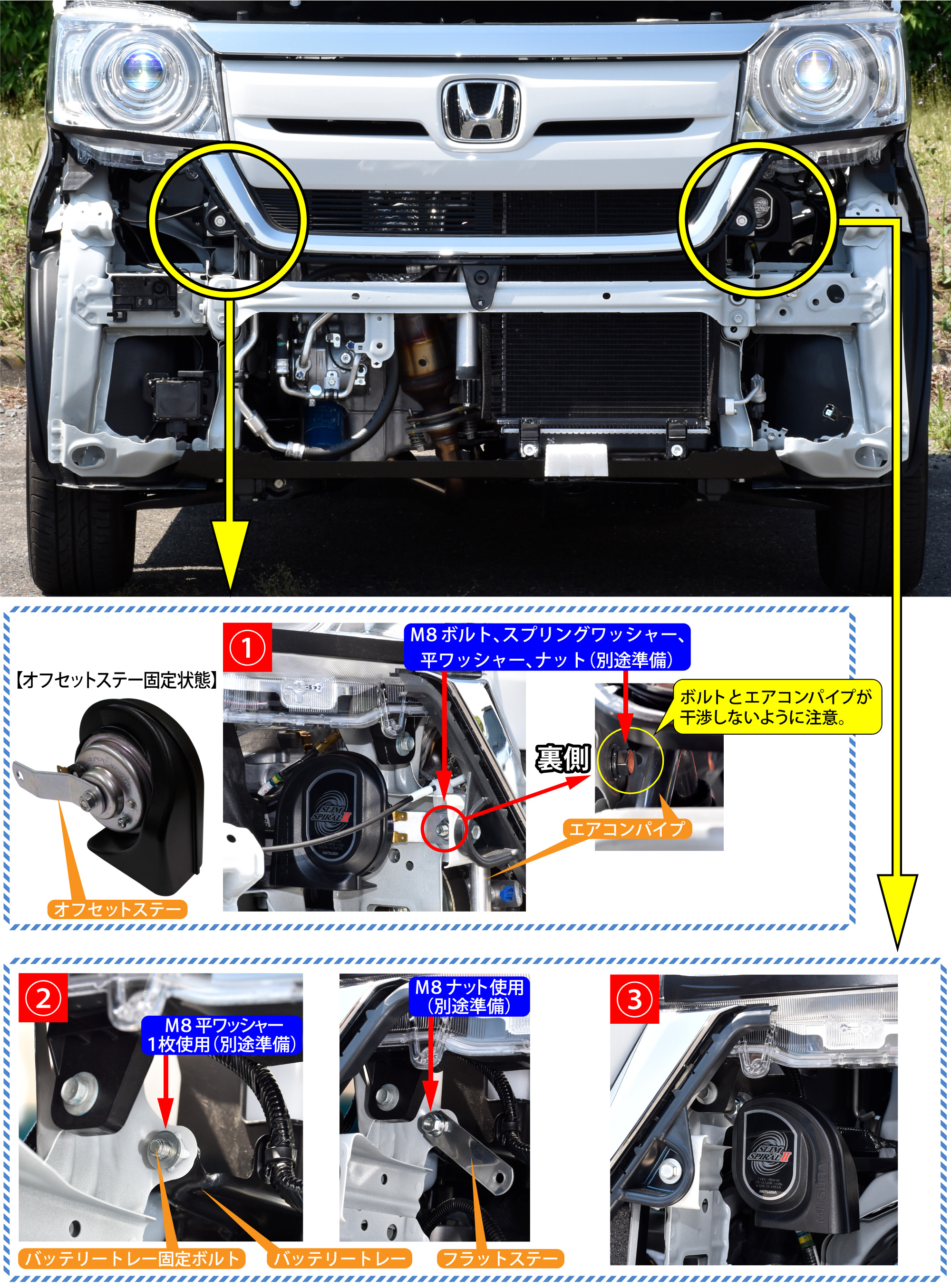 ｎ ｂｏｘ ｊｆ３ のホーン交換