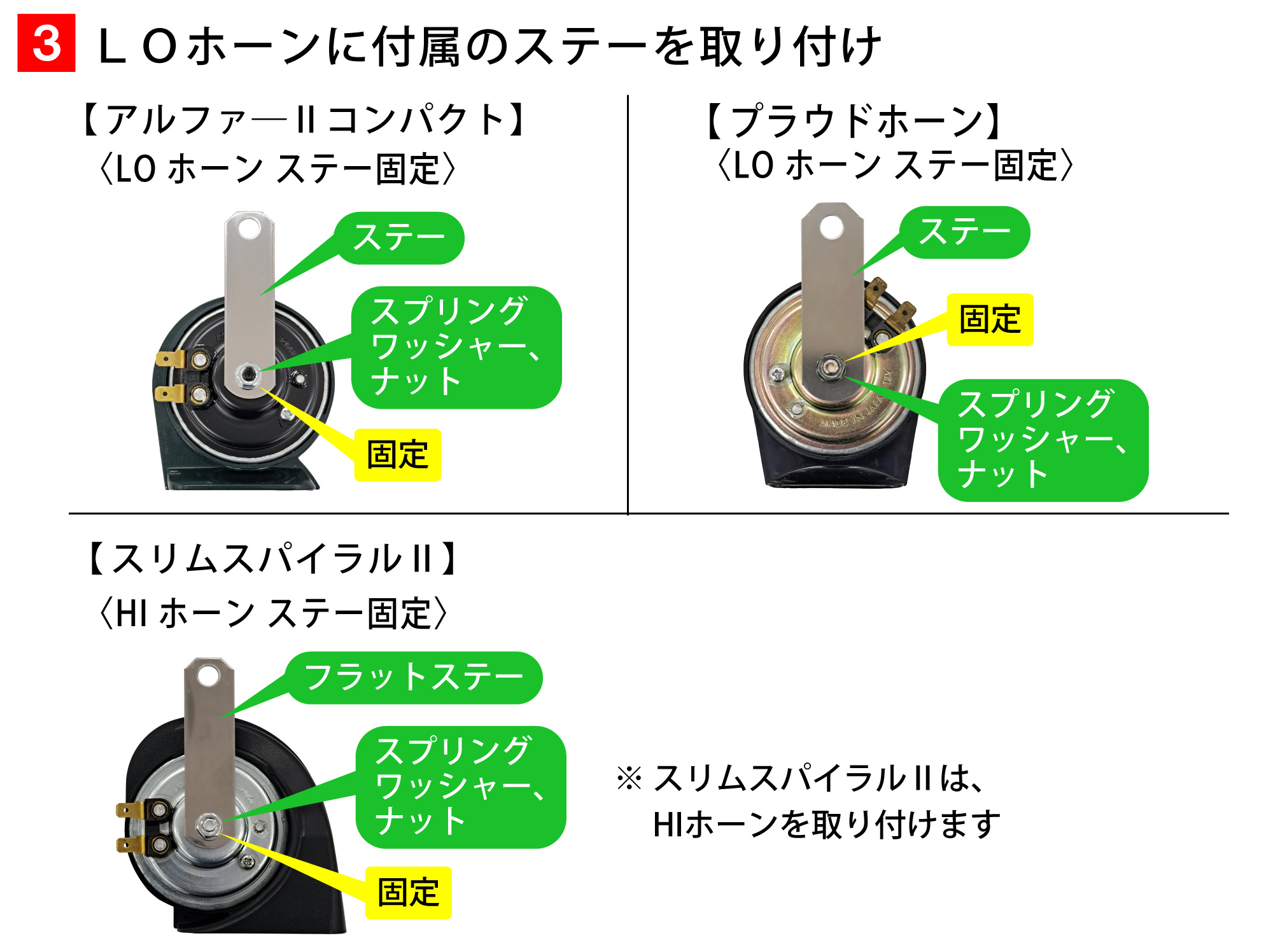 クロストレック(GUF)のホーン交換