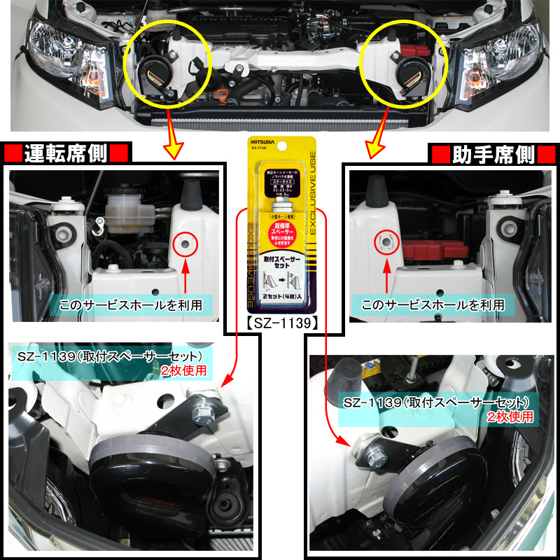 フリードスパイク ｇｂ３ のホーン交換