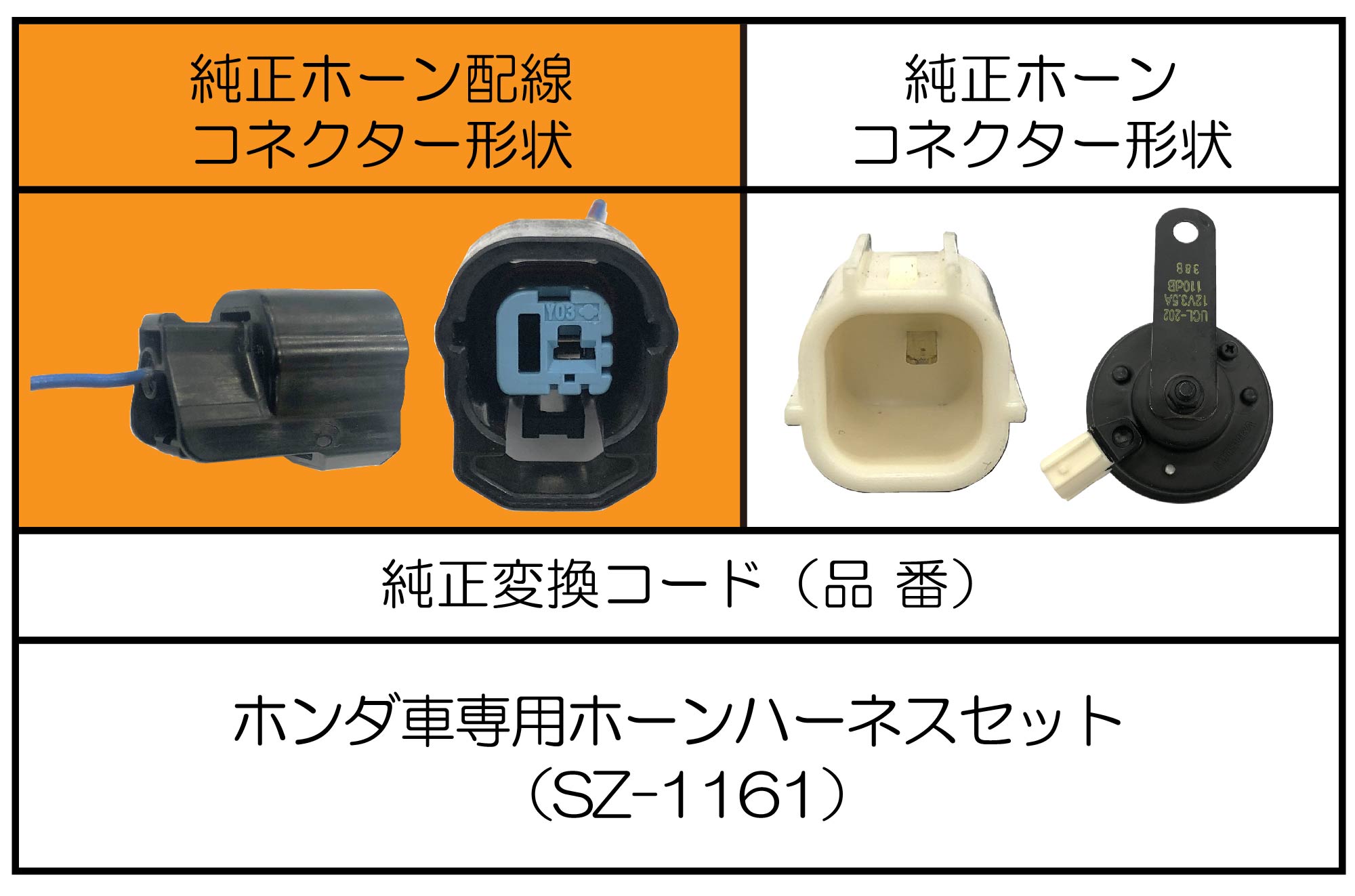 ホーンの配線方法